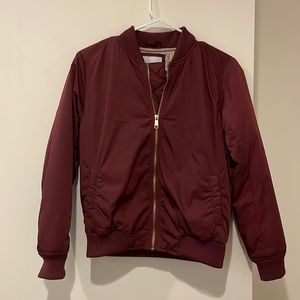 Magenta Bomber Jacket